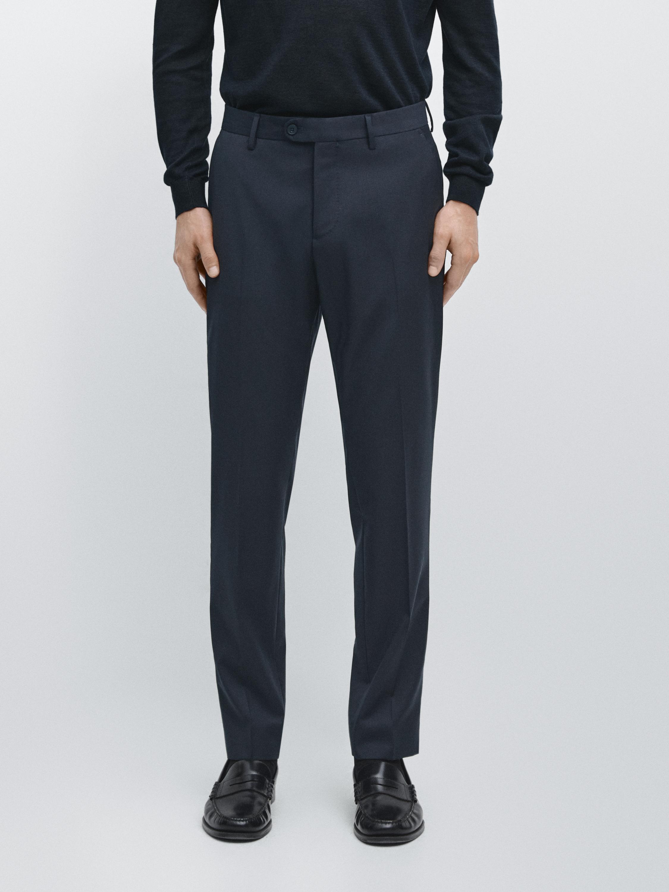 Cool wool suit pants